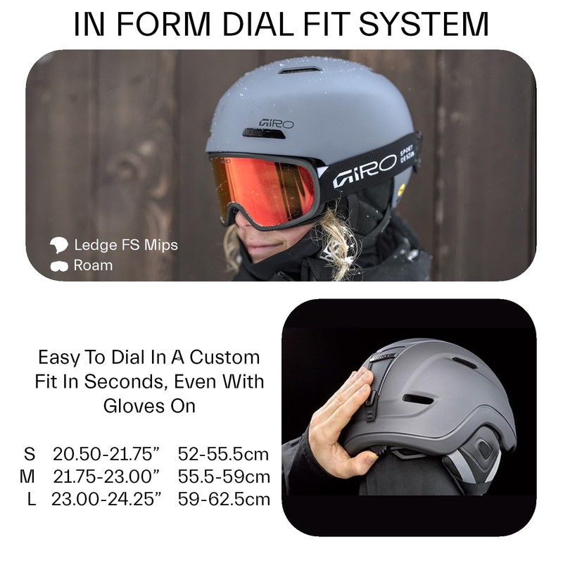 Giro Ledge FS MIPS Snow Helmet - Matte White -