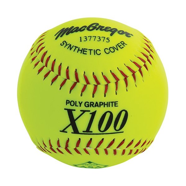 MacGregor X52RE ASA Slow Pitch Synthetic Softball, 12-Inch, Pack of 12