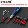 Pack of 10 Triangle Screwdriver Bits 65 mm, CYLBAQ Hex