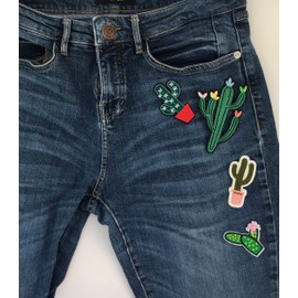 Beyond Patch Patches Set of 4 Peace Cactus Rainbow Wow Patches