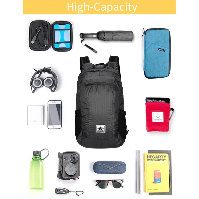 Outdoor Foldable Backpack, Lightweight Mountaineering Shoulder Bag, Waterproof Rock Climbing