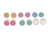 10mm D/Set of 6 Pairs Button Stud Earrings In Silver