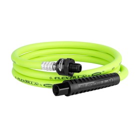 Flexzilla HFZ1405YW2B Whip Air Hose 5 Feet | 1/4” Hose I.D. & 1/2" Fittings | Extreme All Weather Flexibility | Heavy-Duty & Lightweight Construction