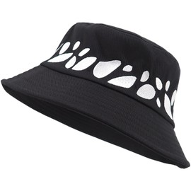 Novel Style Bucket Cosplay Hats Inspired for Men Women Fishing Hat and Summer Protection Hat | 360 Degree Outdoor Beach | UV Protection | Black