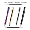 AkoSlale 10 Pack Magnetic Fidget Pen Refills, Black Ink Replacement