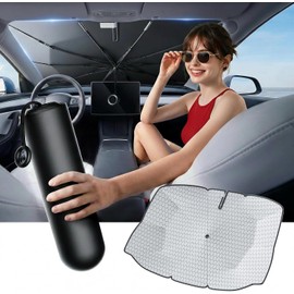 Parasol de parabrisas con grafeno AUTOWOEL ZYS26A101 – Bloqueo UV y enfriamiento