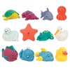 Battat 12-Piece Bath Toy Baby Toy Water Squirting Animals for