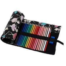 Amoyie Federmäppchen für 36 Buntstifte, Aufbewahrungstasche für Bleistifte, Bleistifte, aus Stoff, Tanz Mädchen