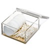 OfficeGoods Acrylic Desk Organizer w/Gold Base – Functional & Elegant