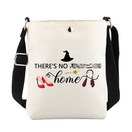 FUSTMW Wizard Oz Gifts There's No Place Like Home Crossbody Bag Movie Cross Body Bucket Bag with Adjustable Shoulder Strap, Home Body Bag