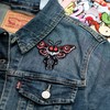 Winks For Days Mothman Cryptid Creature Iron-On Patch