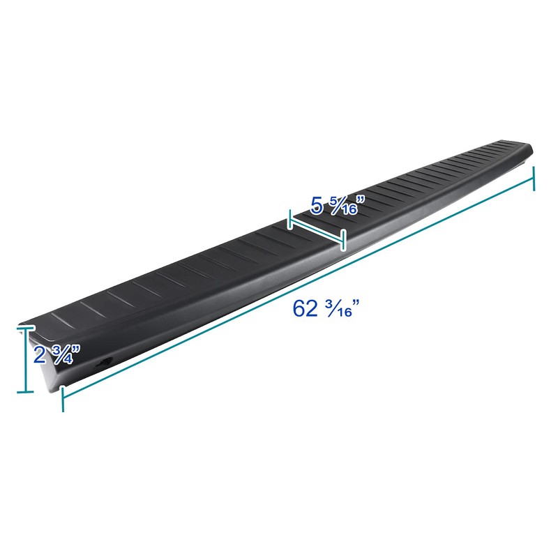 Spec-D Tuning TGP-RAM06-BK-FS Tailgate Moulding DODGE RAM 06-09