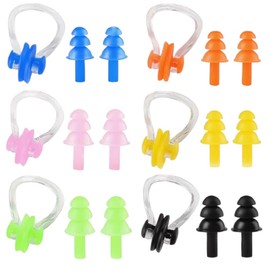 6 Pack Waterproof Swimming Nose Clips Suitable for both Adults and Children and are suitable for both swimmers and beginners.