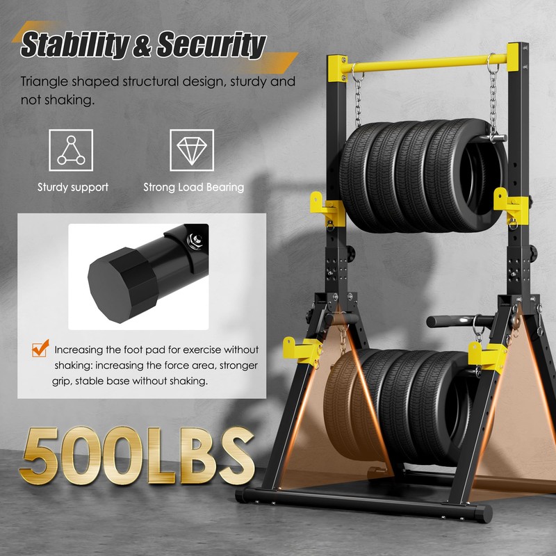 SogesPower Power Tower Pull Up Bar Station, Foldable Pull Up