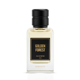 SERENITY Golden Forest Eau de Parfum Spray 65ml (2.2 oz) | Woody Floral Perfume with Bergamot, Ylang-Ylang, Vetiver & Leather | Luxurious Amber Musk Scent for Women & Men