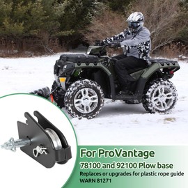 MOTOQUEEN 81630 Snow Plow Pulley Assembly ATV Plow Pulley Upgrade Kit for ProVantage 78100 and 92100 Plow Base