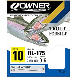 Owner Trout hooks, blue RL-175 Gr. 6 60 cm