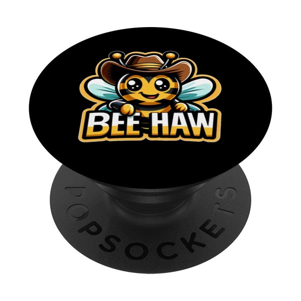 Beekeeping Cowboy Hat Bumblebee funny beekeeper PopSockets Standard PopGrip