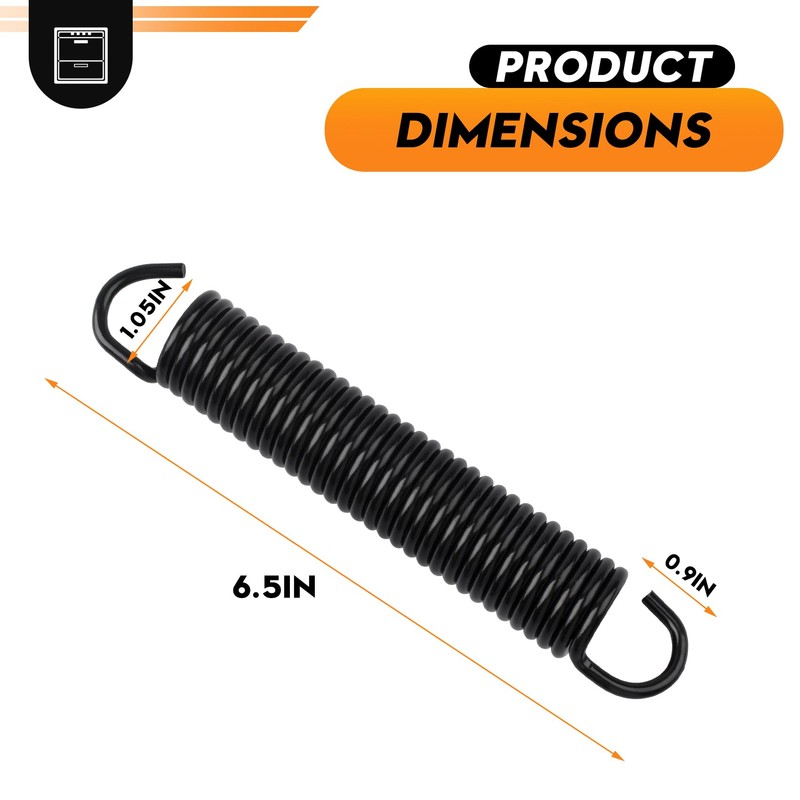 1005800 Oven Door Spring 1 inch x 6-1/2 inches Includes