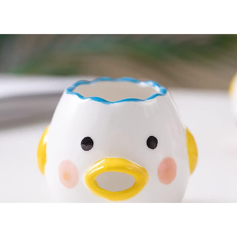 Fnjuucw Cute Egg Separator Creative Ceramic Small Chicken Egg Yolk