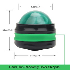 Coolrunner Massage Ball, Manual Roller Massager, Handheld Self Massage Therapy and Relax Full Body Tools for Sore Muscles, Shoulders, Neck, Arms, Legs, Back, Foot, Body