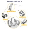 35pcs Hose Clamps Assortment Kit 304 Stainless Steel 1/4'' -