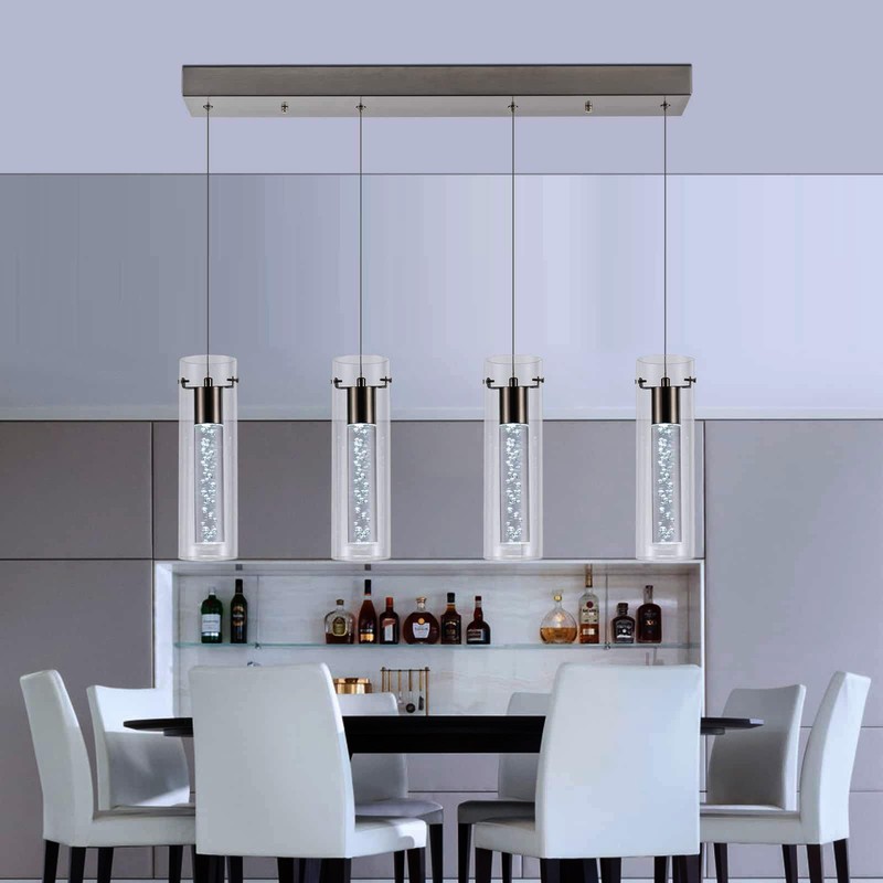 BESTWEST Pendant Lights Kitchen Island with Remote, 3000K-6000K Dimmable LED