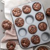 Decora Non-Stick Steel 12 Muffin Pan, Silver