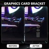 2 Graphics Card Holders, Adjustable GPU Mount with Magnetic Base,