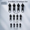 WATMVIC 12-Piece Universal Zip Repair Set for Clothing and Luggage