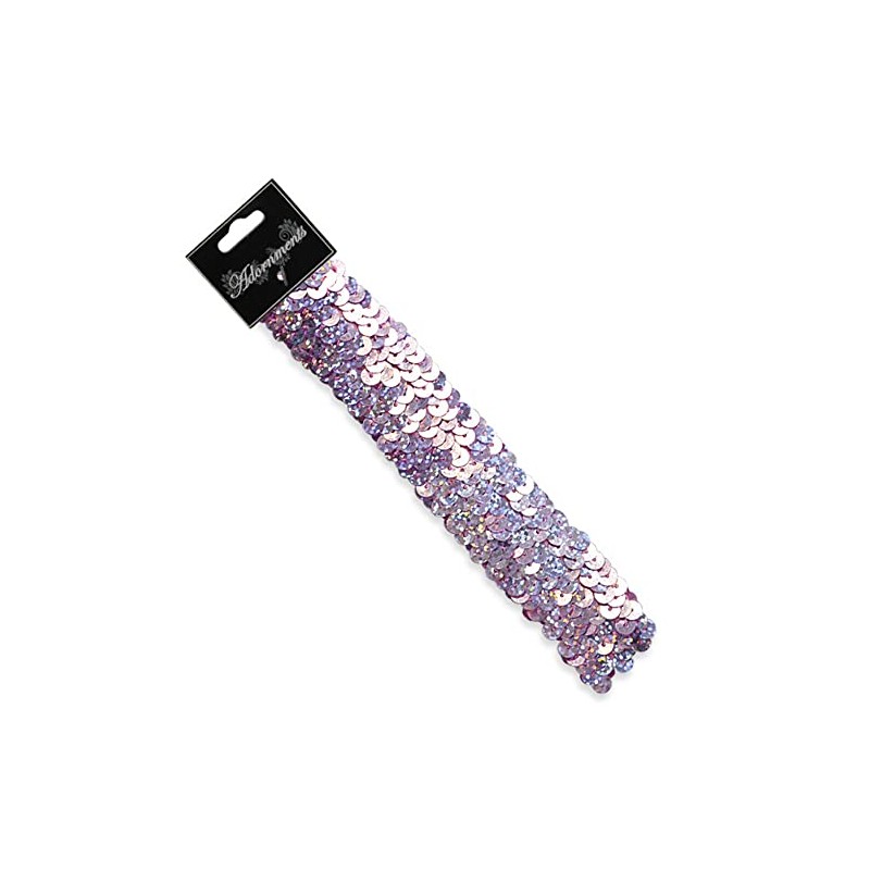 Expo International 3 Row 1 1/4" Hologram Stretch Sequin Headband,