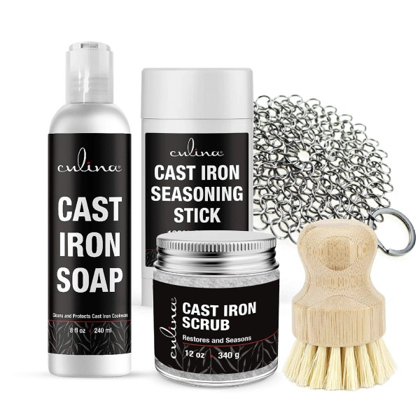 Culina Cast Iron Seasoning Stick & Soap & Restoring Scrub
