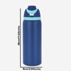 Stainless Steel Water Bottle with Straw, 24 oz, Thermal Insulated,