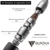BURZKA Cuerda Para Saltar de Aluminio Antideslizante con Peso para