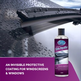 Greased Lightning Rain Repeller Windscreen Protector - Protects Windscreens from Rain, Snow, Dirt and Grime, Improves Visibility, Long Lasting Performance - 250ml