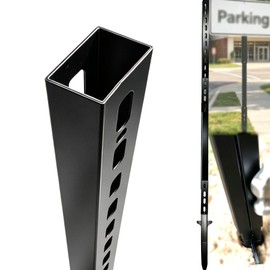 2-Pack 52" Heavy Duty Metal Sign Posts, Rustproof Stakes for Real Estate