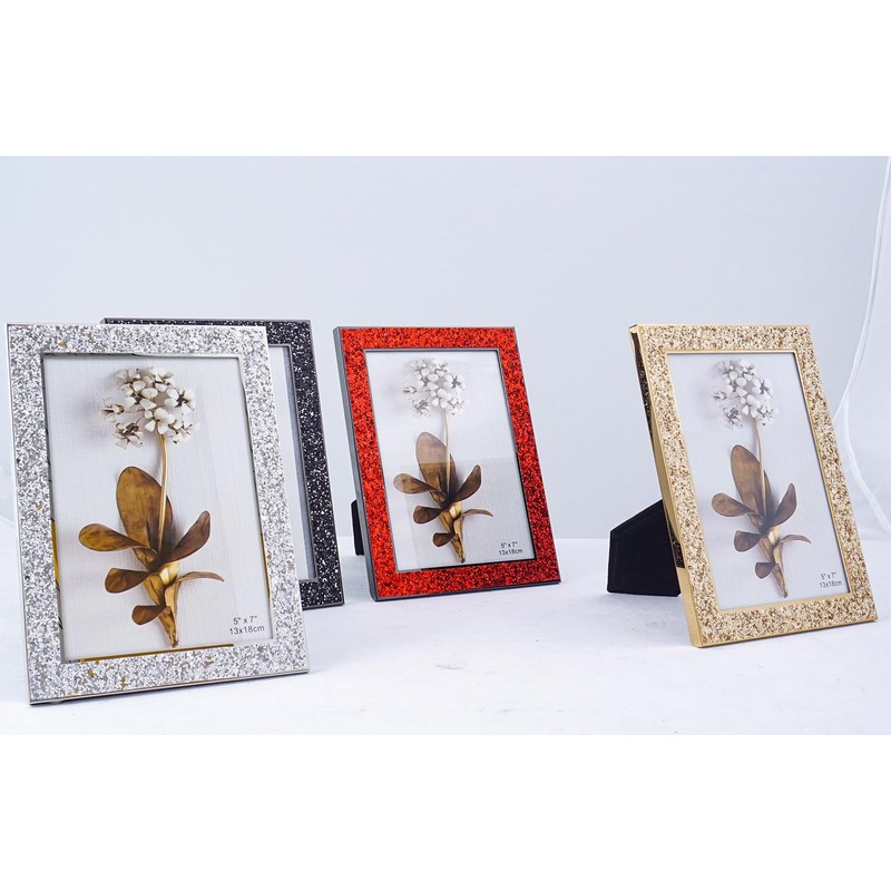 Kersiki Set of 2 Picture Photo Frames, Gold Frame Fits