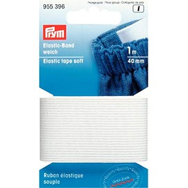 Soft Elastic Tape 40mm - White