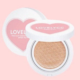 Lovely CC Pink Cover Essence Sun Cushion SPF50+ PA+++ C19 15g, 2 pieces / 러블리씨씨 핑크 커버 에센스 선쿠션 SPF50+ PA+++ C19 15g, 2개