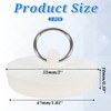 2 Pcs Rubber Sink Stopper, Fits 1-7/8 Inch to 2