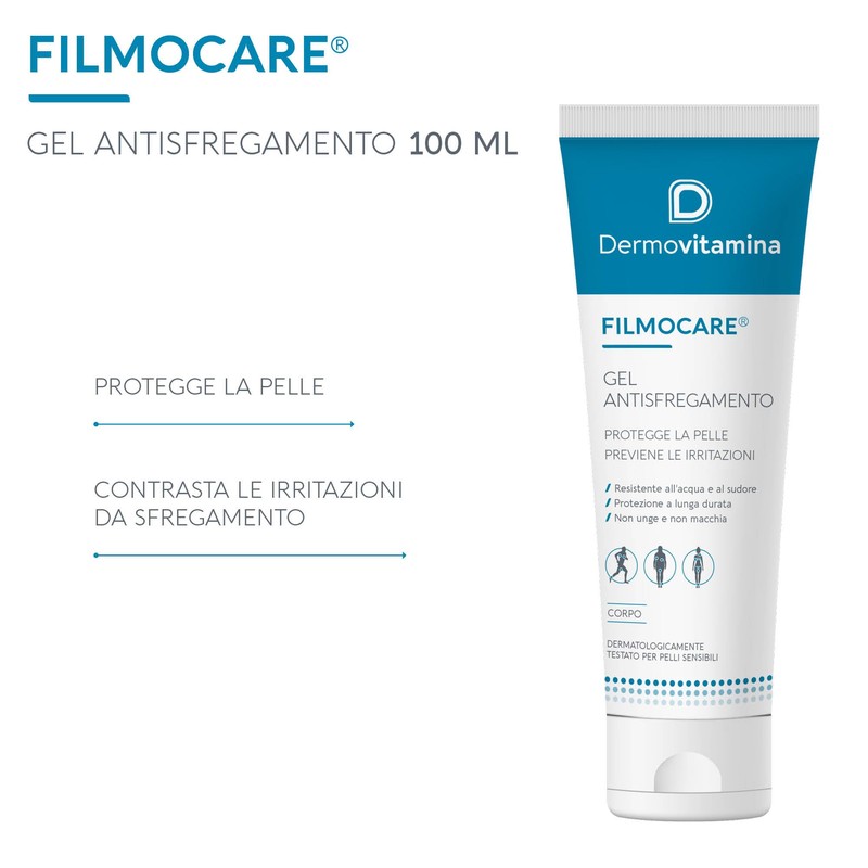 Dermovitamina Filmocare Gel Antisfregamento 100 ml - Sfregamento Cosce -