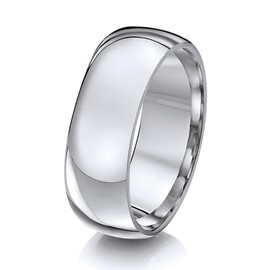 Theia Titanium Court Shape Highly Polished 4mm Ring Size V