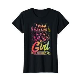 Billiard Women Funny Gift Team Play Like a Girl Billiard T-Shirt
