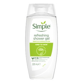 Simple Kind to Skin Refreshing Shower Gel pack of 6 body wash with natural cucumber extract for dry skin 225 ML