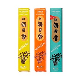 Earth Zen set Morning Star Patchouli, Ambar, Gardenia Incense, One Size