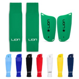 All-in-One Football Sleeve/Guard Combo for Kids – Matching Football Sleeves with Built-In Shin Guards – Perfectly Matches Your Kit Colours - Green