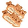 Outanaya 2pcs Cute Plush Bear Makeup Headbands for Women Elastic