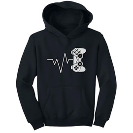 Tstars Video Game Controller Gifts for Gamers Gaming Sweatshirts Hoodies for Kids Large Black