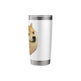 Shiba Inu Doge Bread Meme Dog Dogecoin Cryptocurrency Stainless Steel Insulated Tumbler