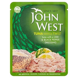 John West Tuna Lime & Pepper Pouch 85g - Pack of 6